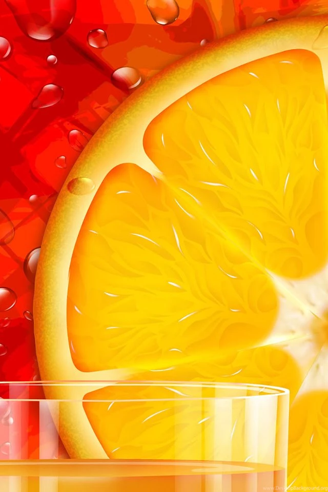 Orange Slice iPhone 4s Wallpapers Download
