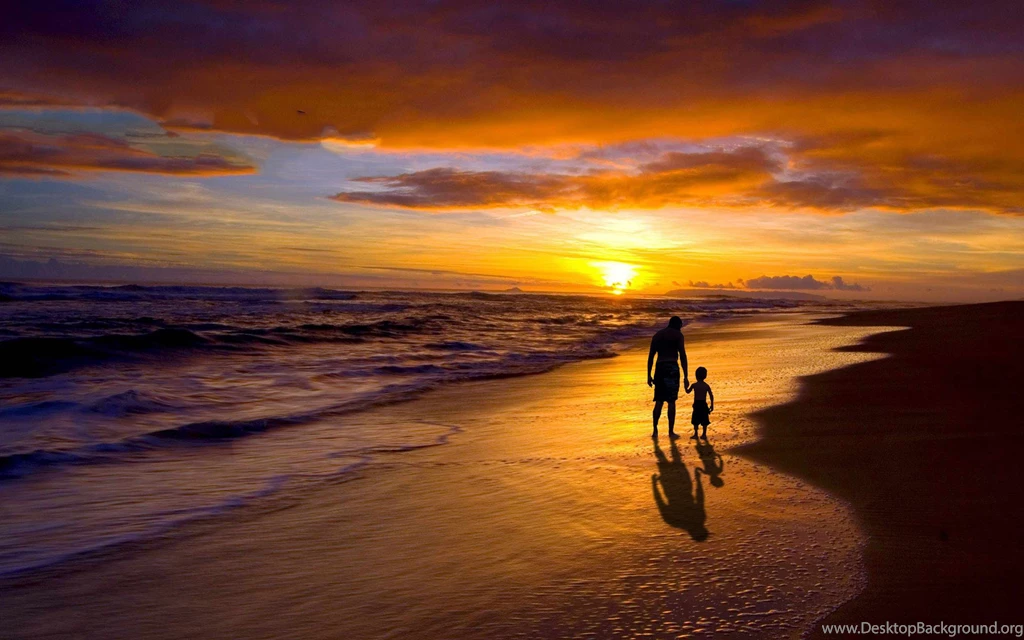 Father Son Sunset