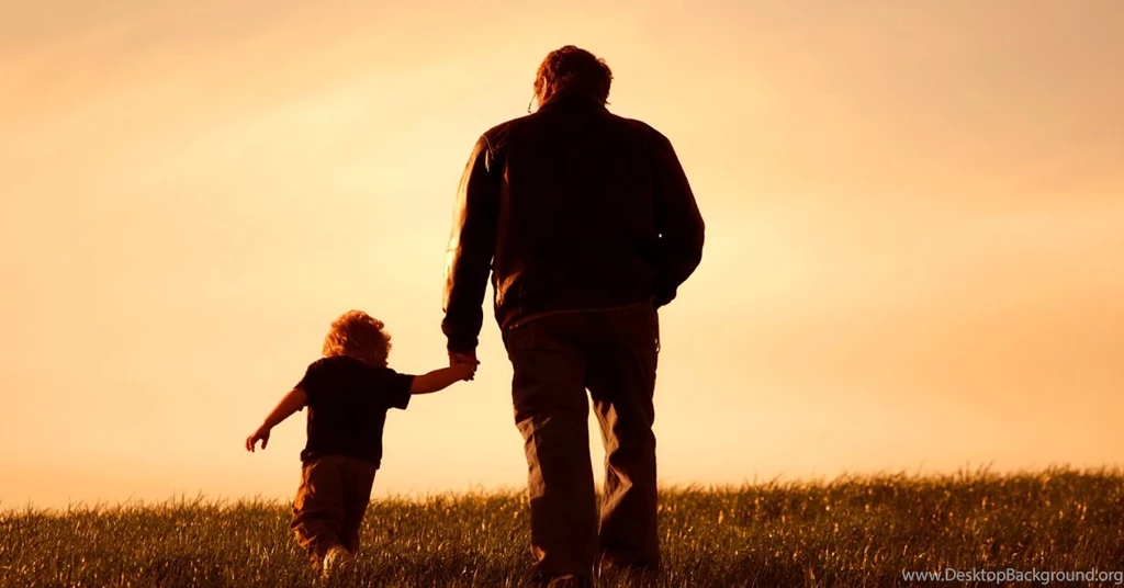 Father Walking With A Child