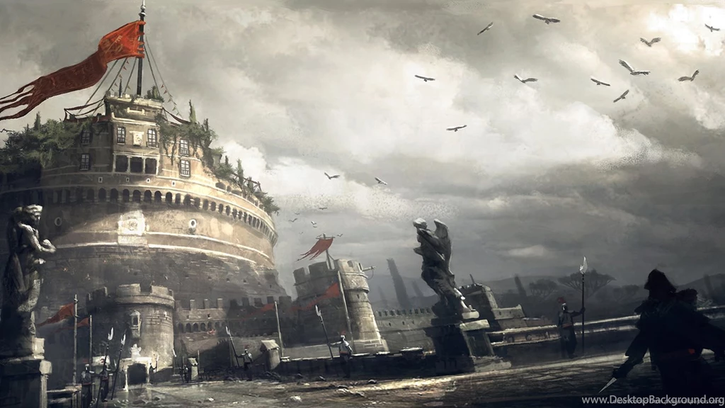 Download 1366x768 Assassin's Creed Brotherhood Borgia Tower Wallpapers