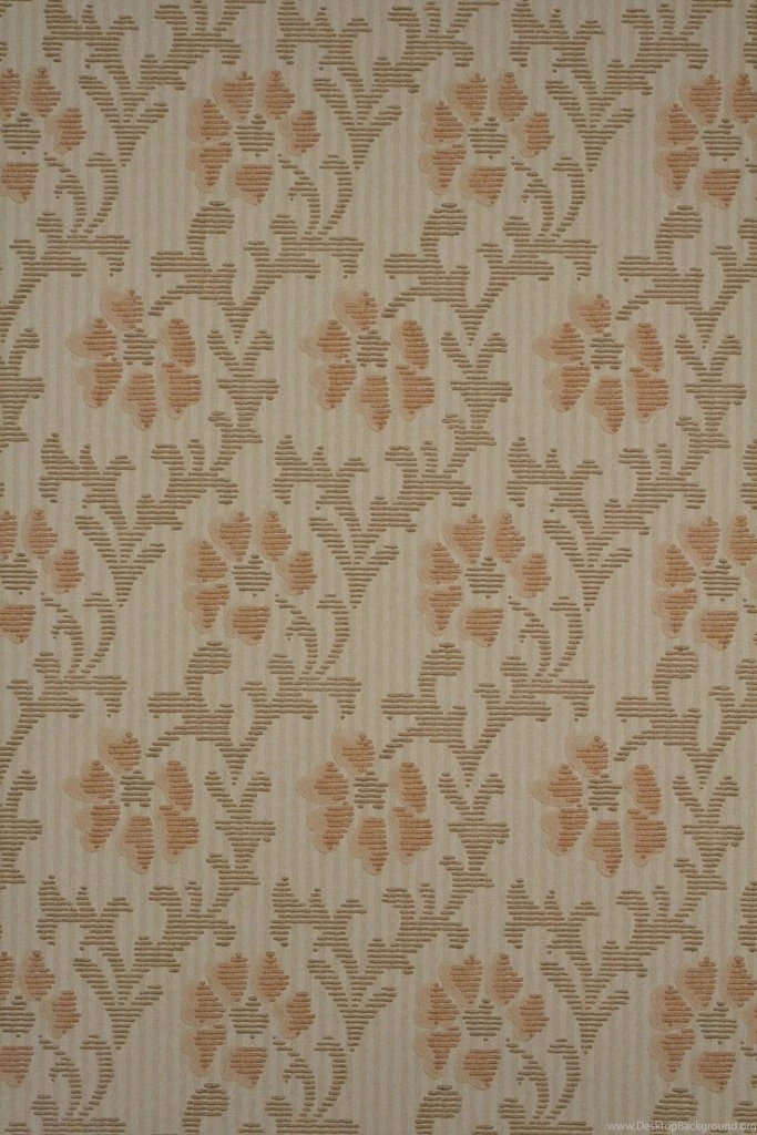 Original Abstract Floral Pattern Wallpapers Printed In The 1960s