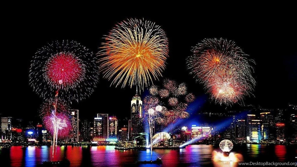 Fireworks New Years 2014 HD Wallpaper 1920x1080 For Desktop Background.jpg