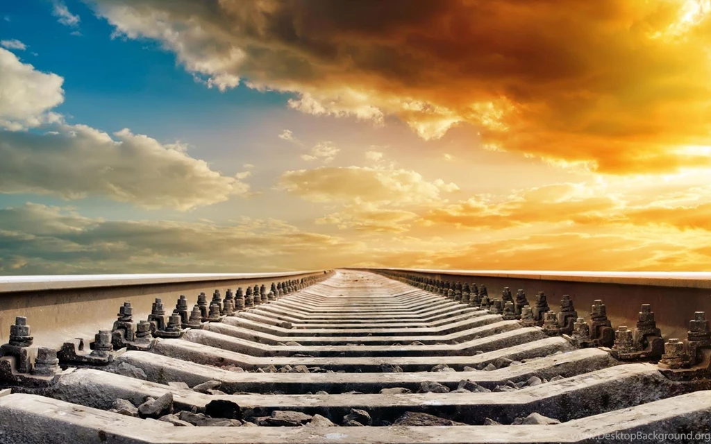 Nature Rails Close Up Sky Clouds Backgrounds Wallpapers Widescreen ...