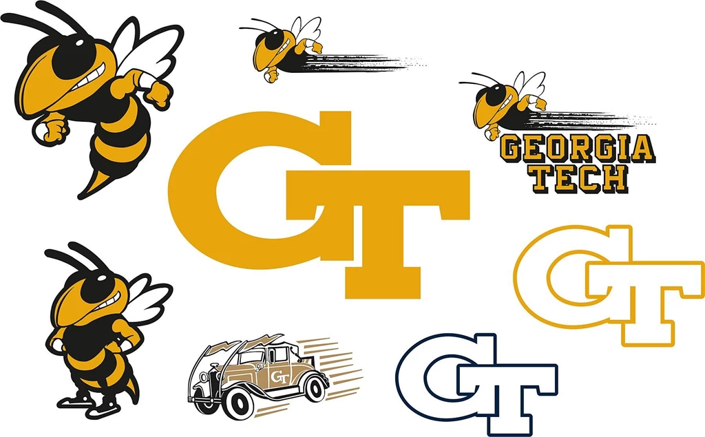 Georgia Tech Yellow Jackets Logo Fathead Jr Brewster Wallcovering ...