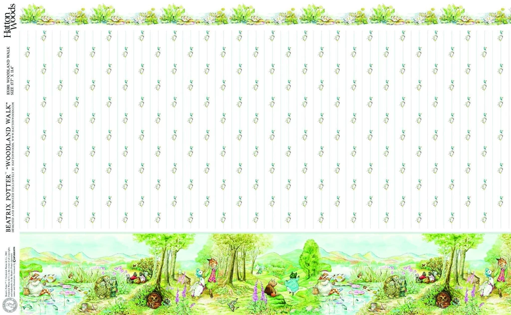 Beatrix Potter Woodland Walk Scenic Mural Wallpapers   Dolls House ...