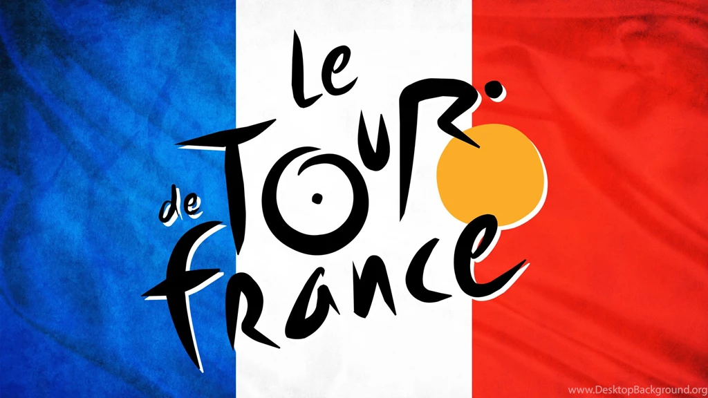 Tour De France Logo On France Flag 1920x1080 HD Image Sports / Cycling