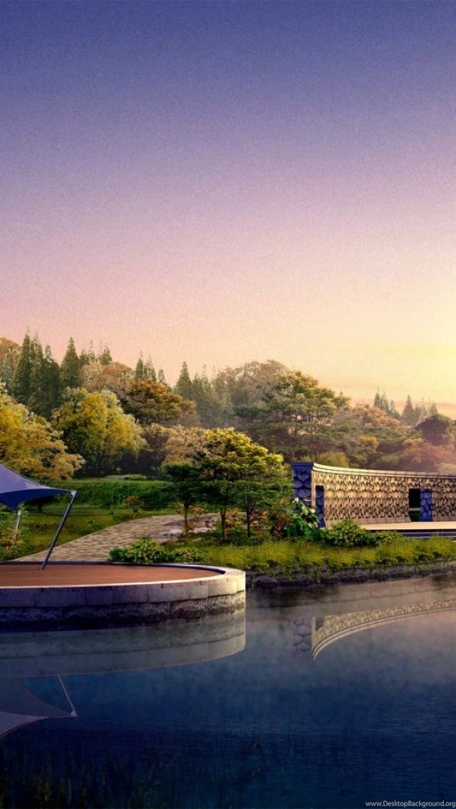 Japan Lake Landscape iPhone 5 Wallpapers / IPod Wallpapers HD Free ...