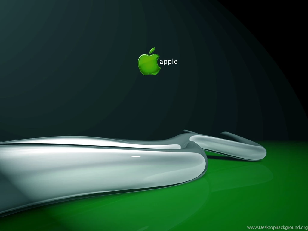 Mac Os Apple 3D Green Backgrounds