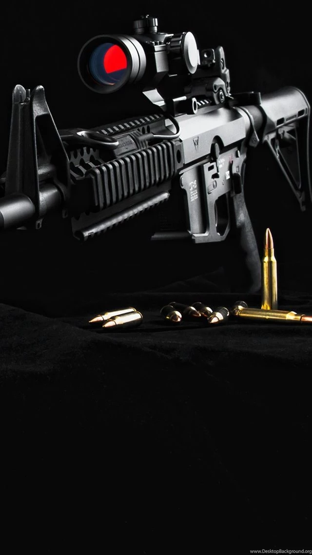 Gun AR15 iPhone 5s Wallpapers Download