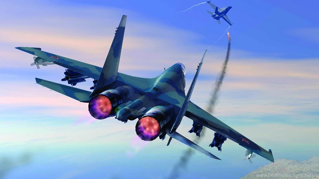 Sukhoi Su 27 Defeats McDonnell Douglas FA 18 1920x1080 Full HD ...