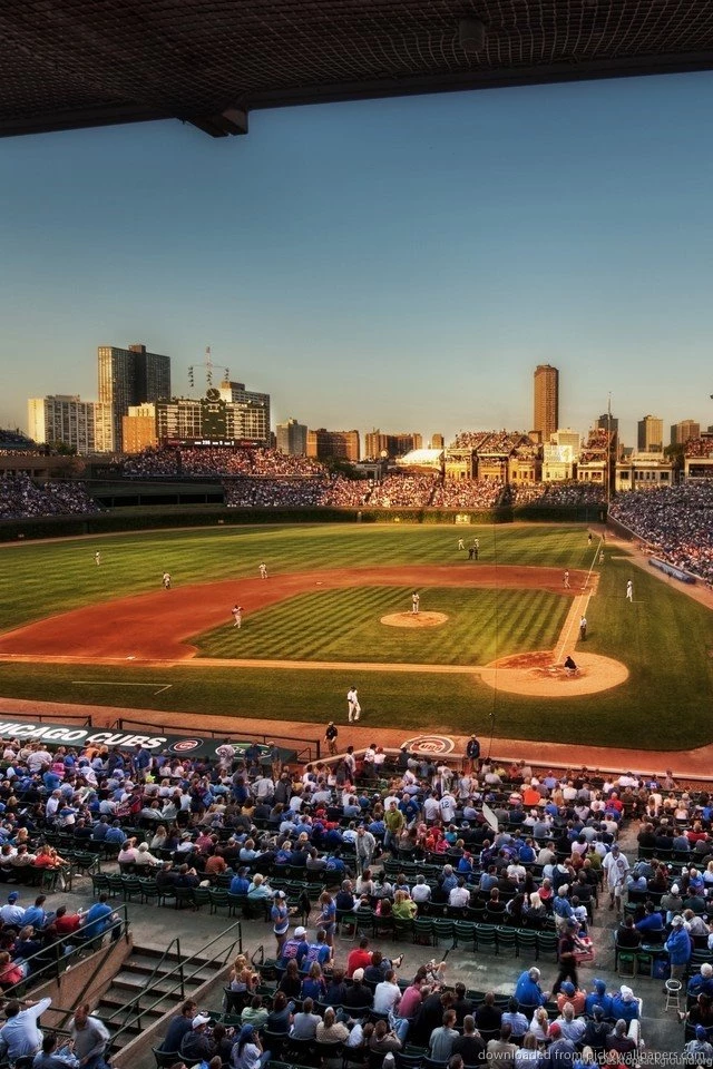 Download Chicago Cubs Stadium Wallpapers For iPhone 4