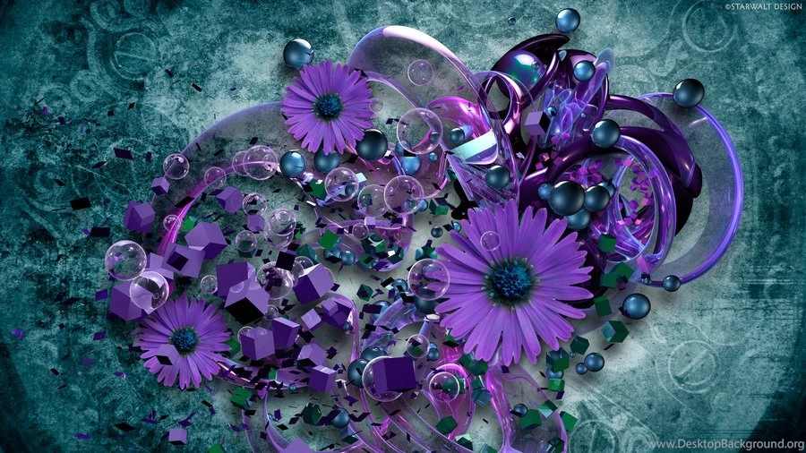 Purple On Teal Grunge By StarwaltDesign On DeviantArt