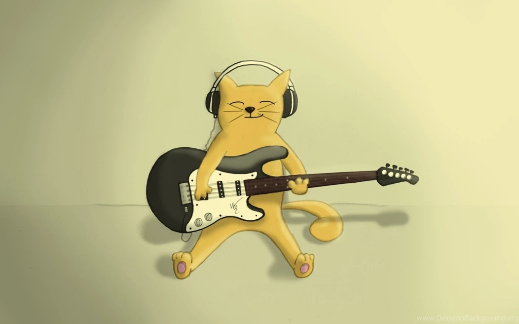 Cat Guitar Wallpapers