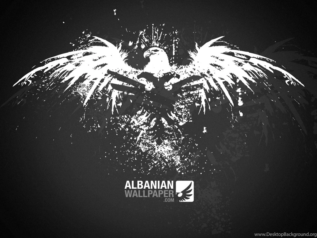 Eagle Splatter With Albanian Eagle