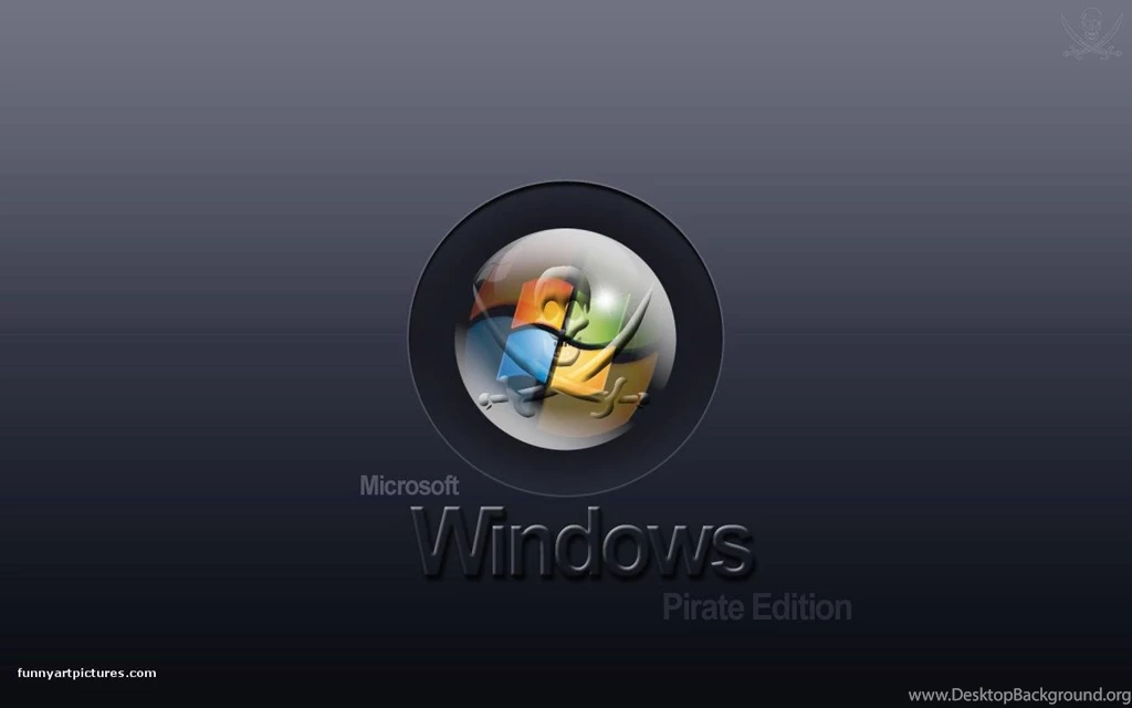 Desktop Wallpapers, Microsoft Windows Pirate, Funny Picture Gallery