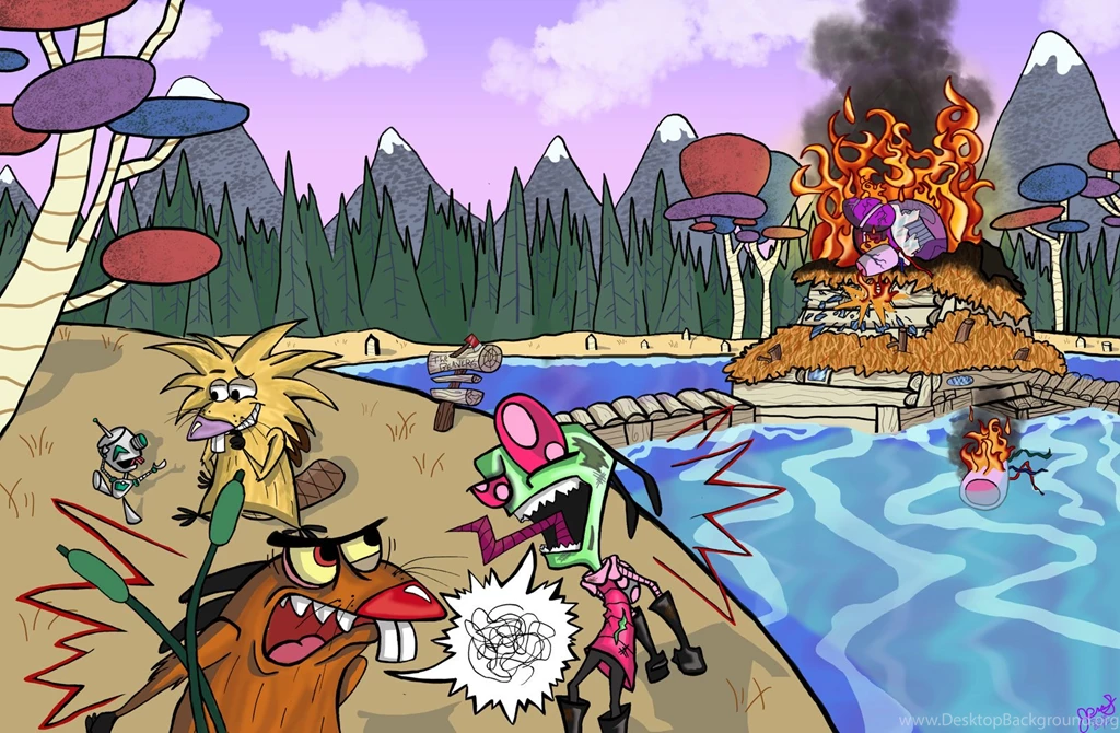 Angry Beavers And Invader Zim _ Fanart Crossover By Dazecase On ...