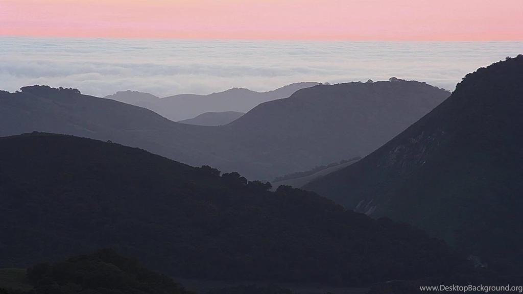 Mountains Of Big Sur California At Dusk >> HD Wallpaper, Get It Now!