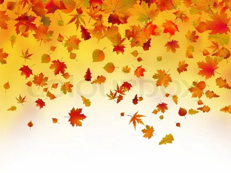 Fallen Autumn Leaves Background. EPS 8 Vector File Included ...