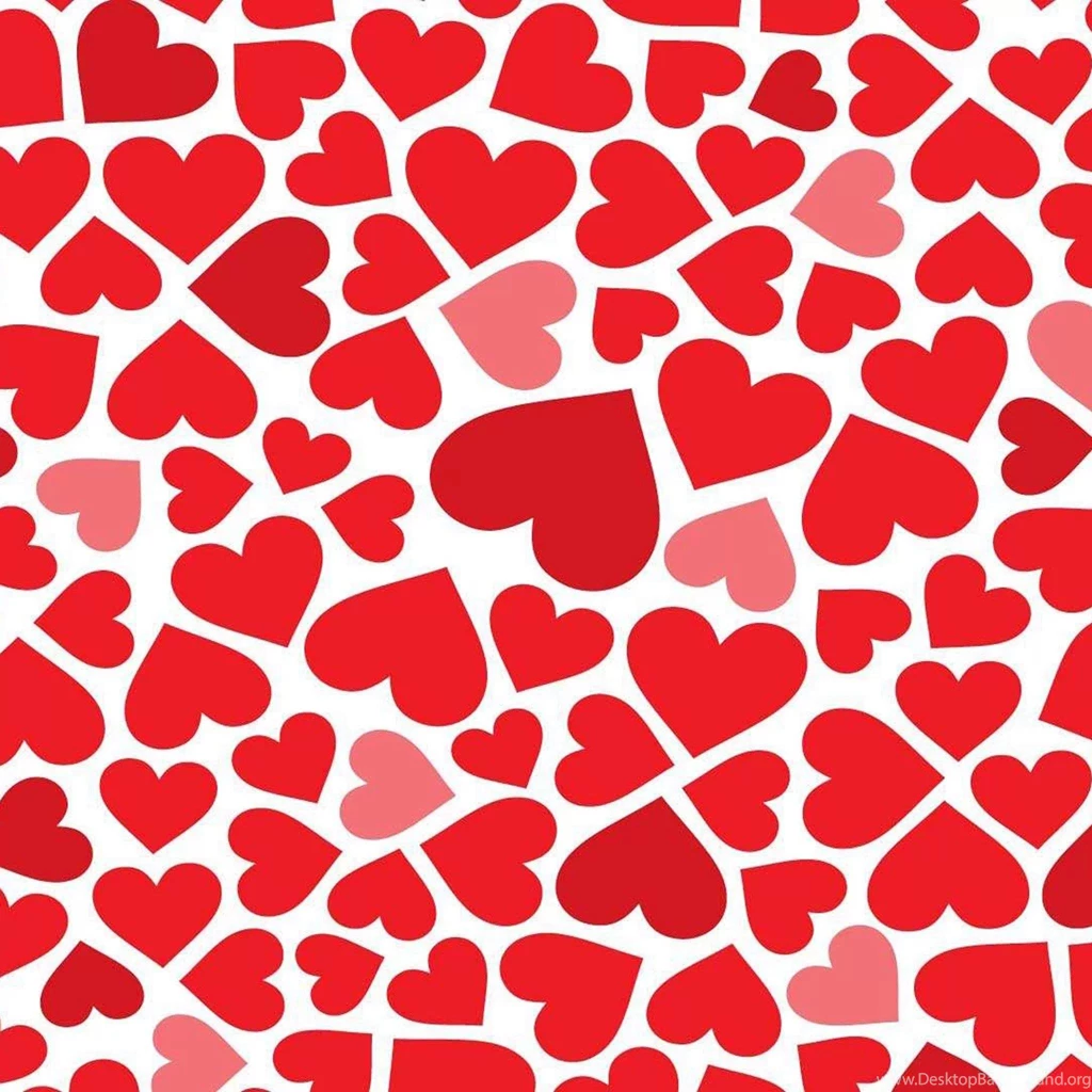 iPad Wallpapers Red Heart Pattern Love, New IPad, iPad 3, iPad 4 ...