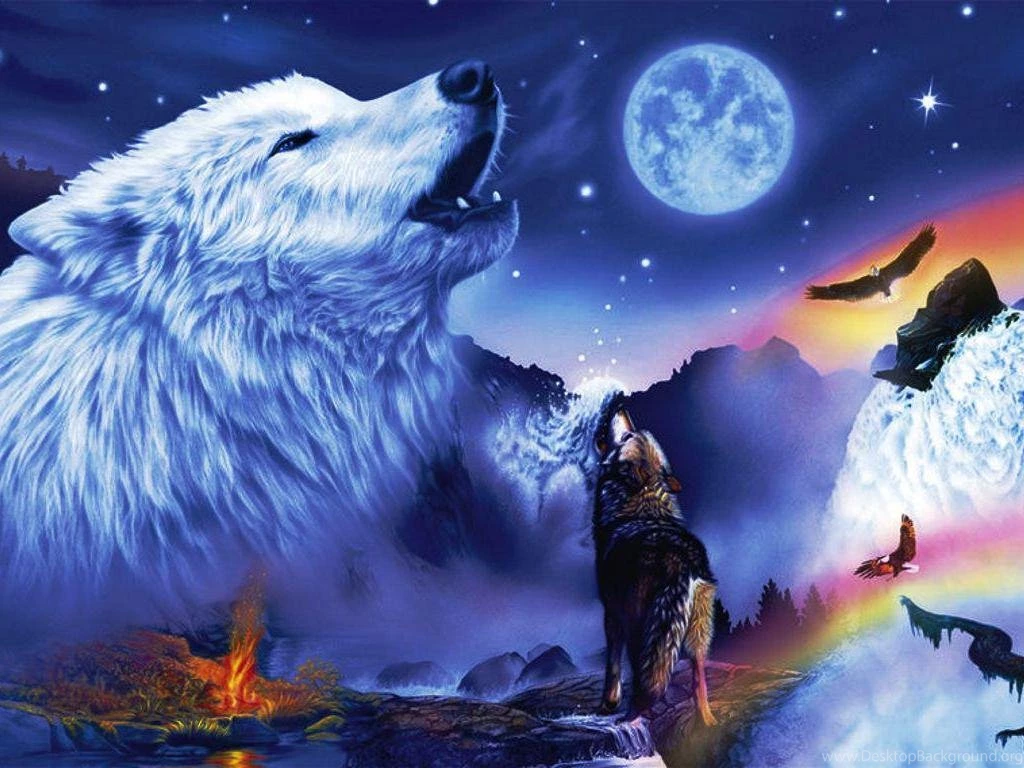 WOLF FANTASY WALLPAPER (