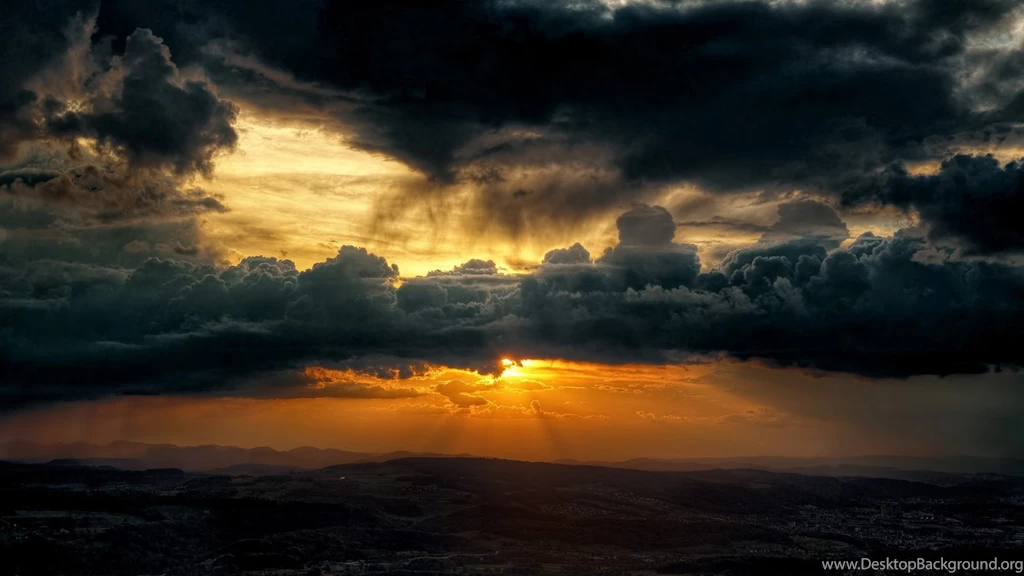 Dark Clouds Sky Sun Wallpapers 1600x900 303058