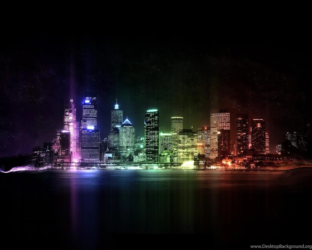Spectacular city lights creative design desktop wallpaper hd ...