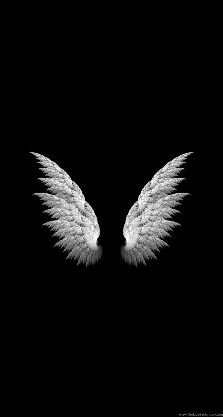 Angel Wings Iphone Wallpapers Black And White