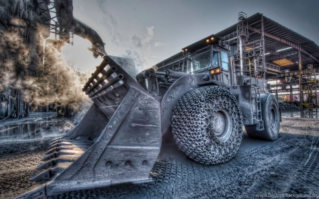 Wallpapers Excavator D Art Car Gray 1920x1200