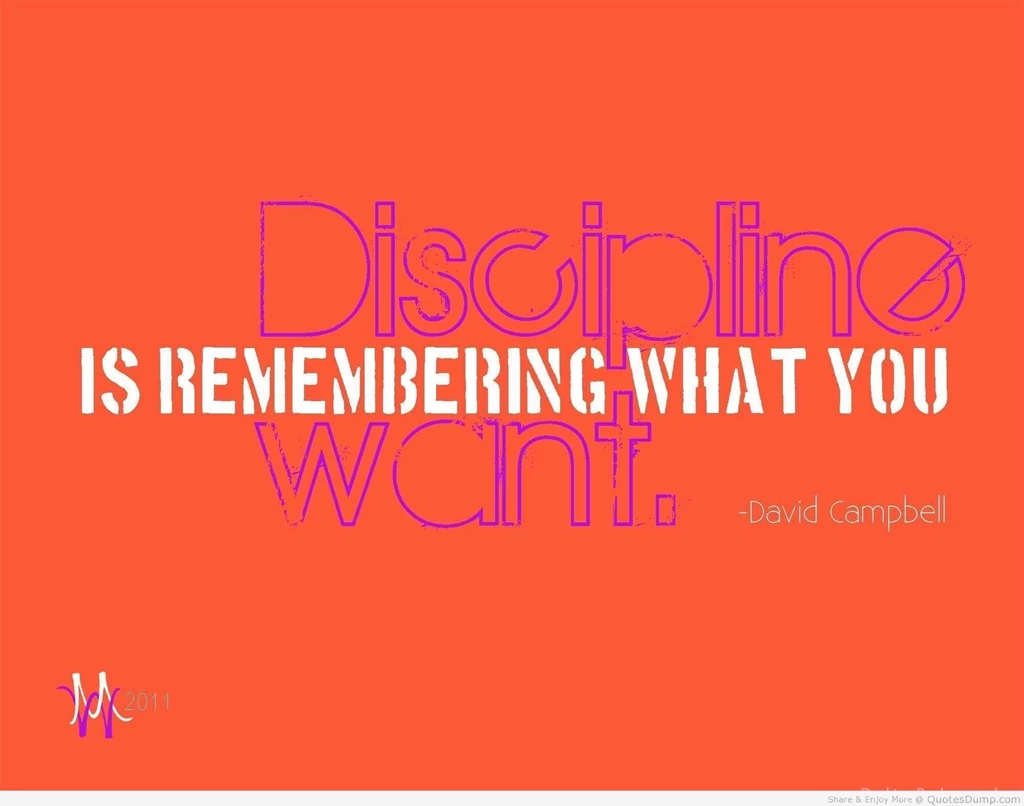 MOTIVATIONAL WALLPAPER ON DISCIPLINE BY DAVID CAMPBELL : REMEMBER ...