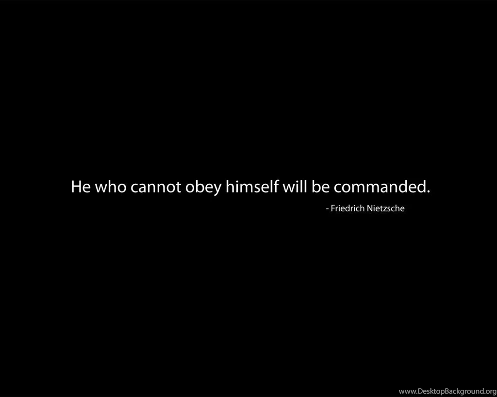 Nietszche: Obey Yourself Monday Motivation