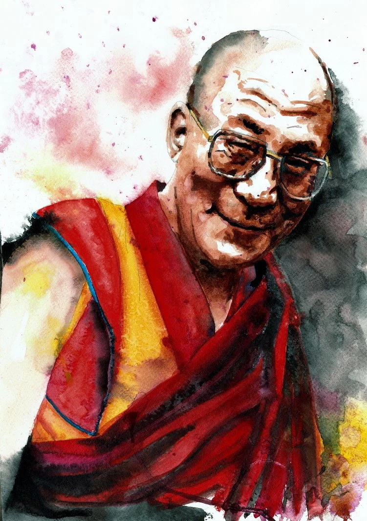 Dalai Lama By Lloyd art On DeviantArt