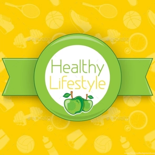 Active Healthy Lifestyle Background.