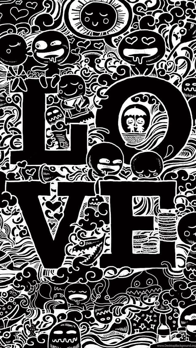 Wallpapers iPhone 5 Simply Love On Stickerbomb Http://htctokok ...