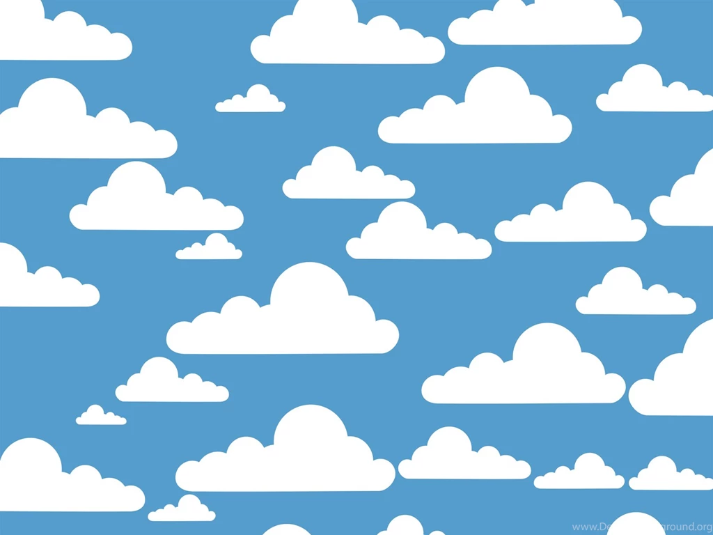Simple Clouds Template Backgrounds Blue, Nature, White PPT ...
