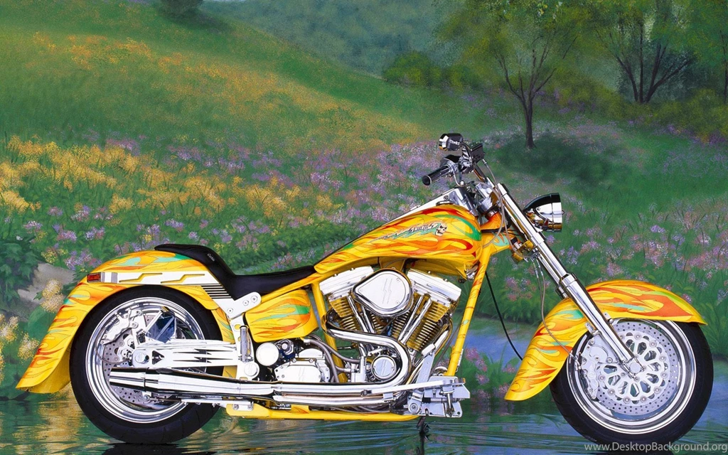 Custom, Chrome, Softail, Wallpaper, Davidson, Motorcycles, Harley ...