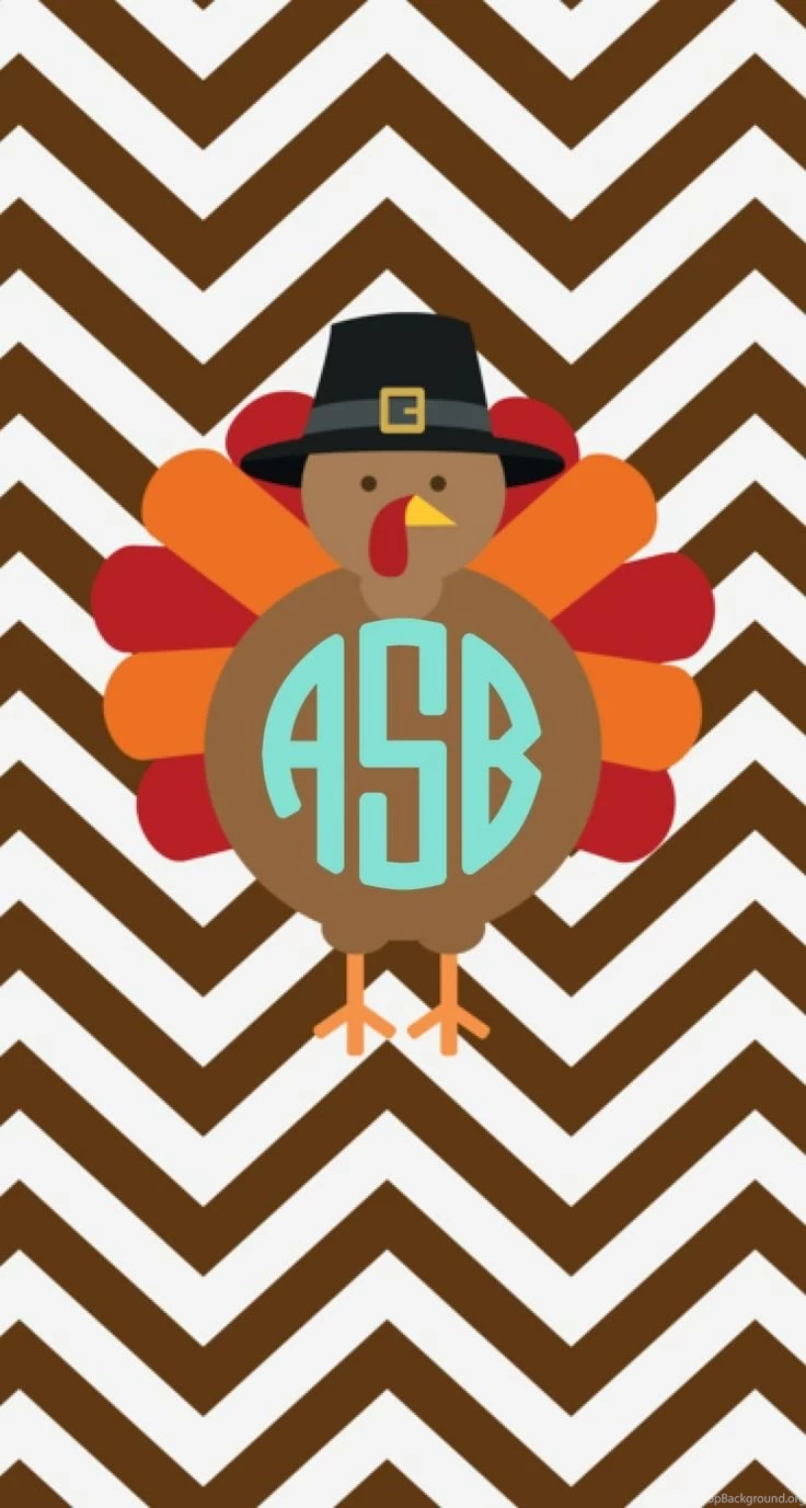 Monogrammed Turkey Iphone / Ipad Wallpapers For Thanksgiving ...