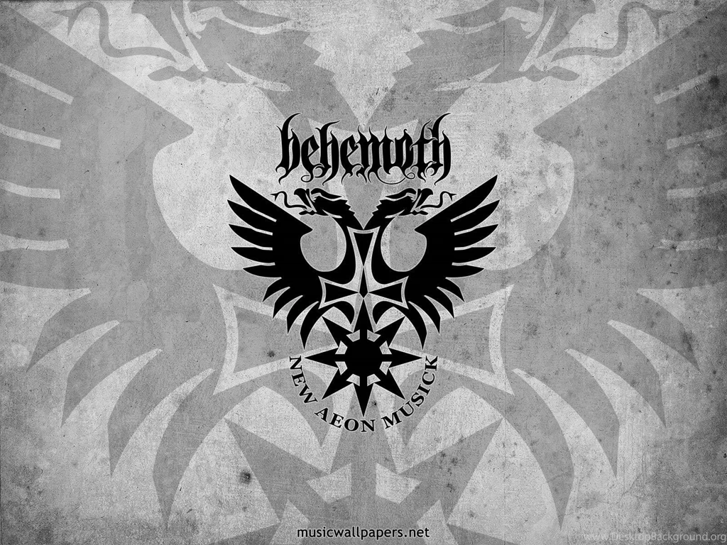 Behemoth Death Metal Emblem Logs Wallpapers (