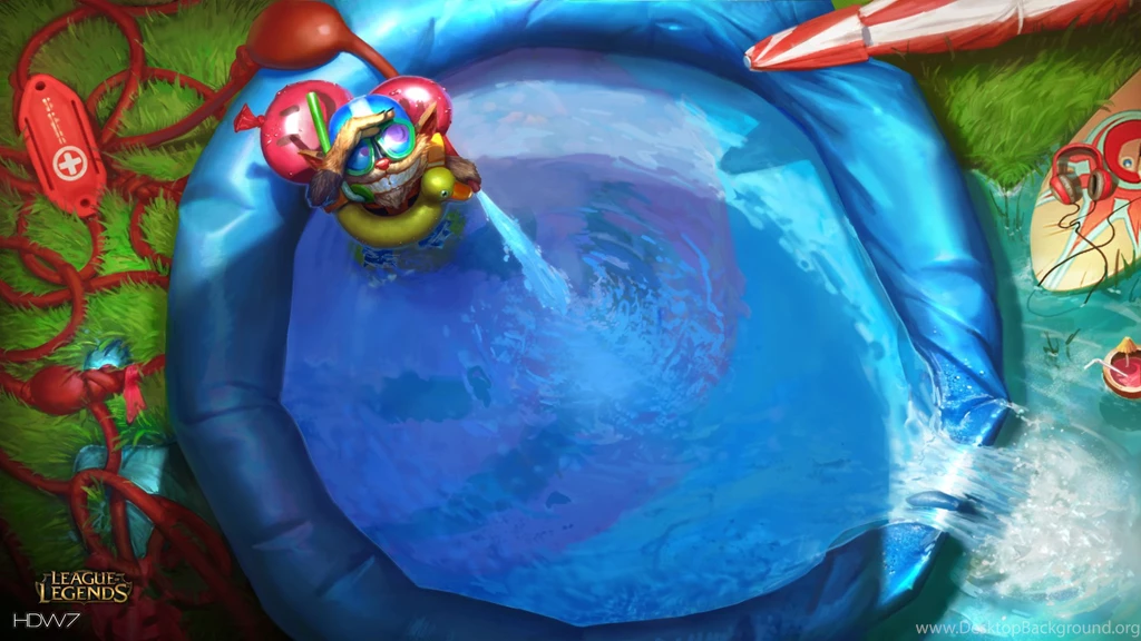 League Of Legends Game Lol Pool Party Ziggs Water