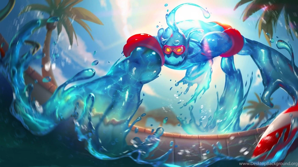 League Of Legends Zac Pool Party Wallpapers