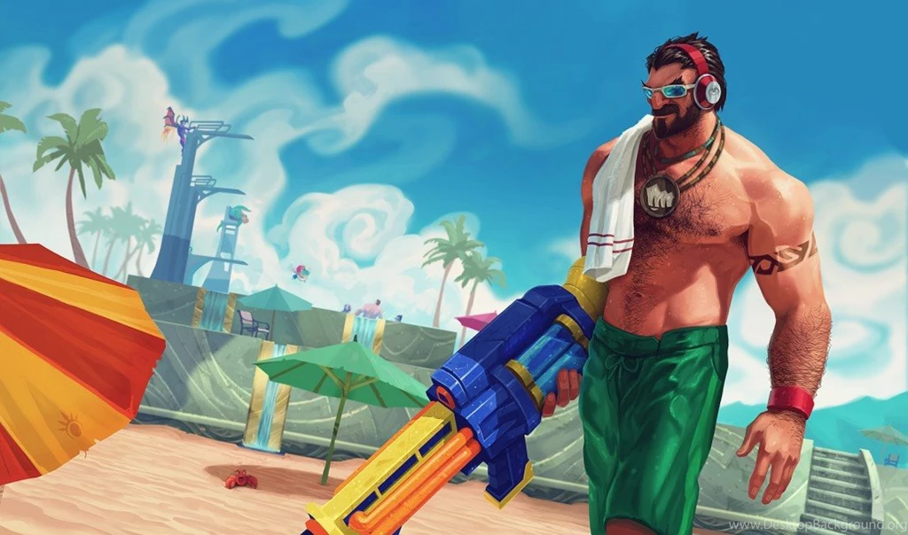 Pool Party Graves League Of Legends Wallpapers