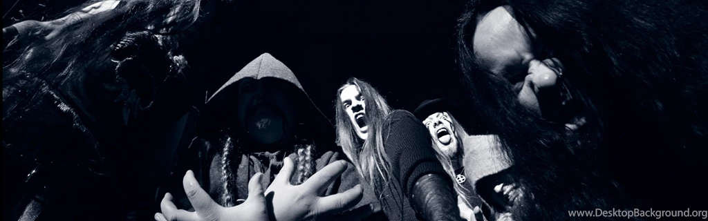Download Wallpapers 3840x1200 Finntroll, Band, Hands, Scream, Faces ...