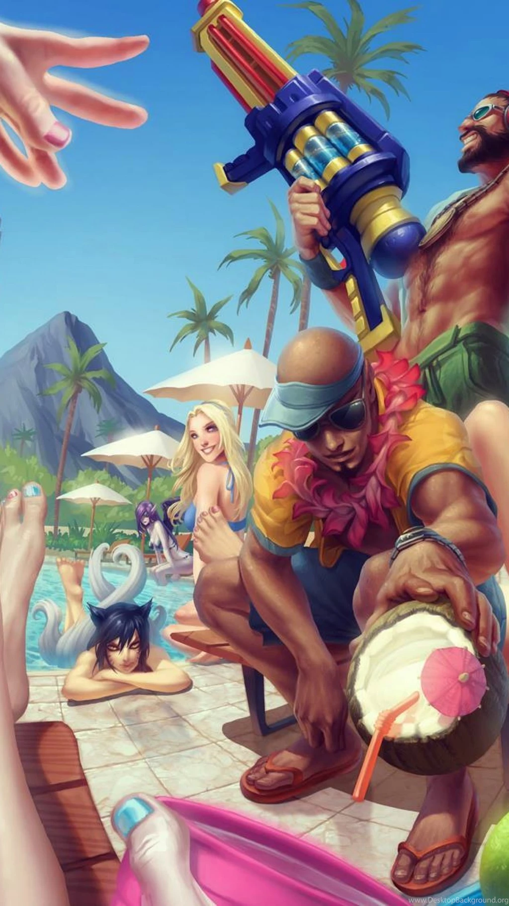 Pool Party Skins S4 Wallpapers