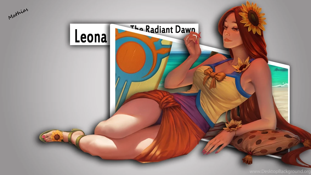 DeviantArt: More Like Pool Party Leona 1920x1080 Wallpaper! By ...