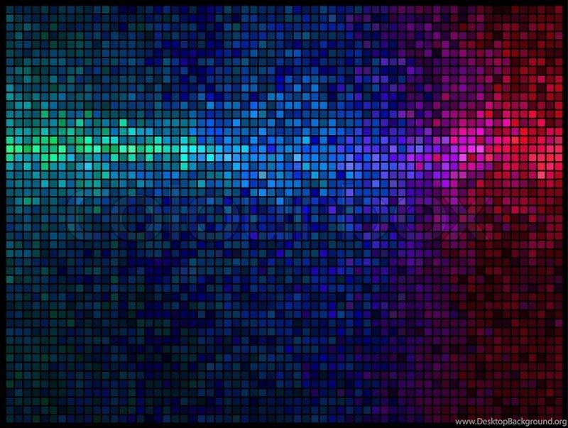 Multicolor Abstract Lights Disco Backgrounds Square Pixel Mosaic ...