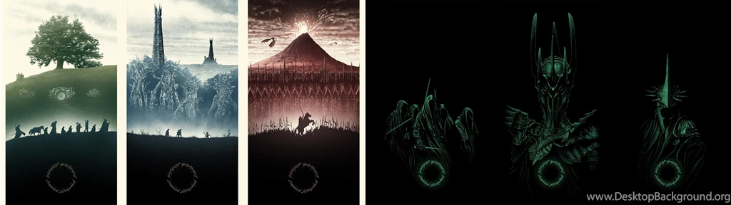 Marko Manev LotR Trilogy Dual Screen Wallpapers 3840x1080 : Lotr