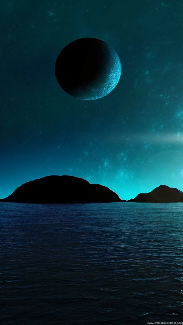 Blue World Space iPhone 5s Wallpapers Download