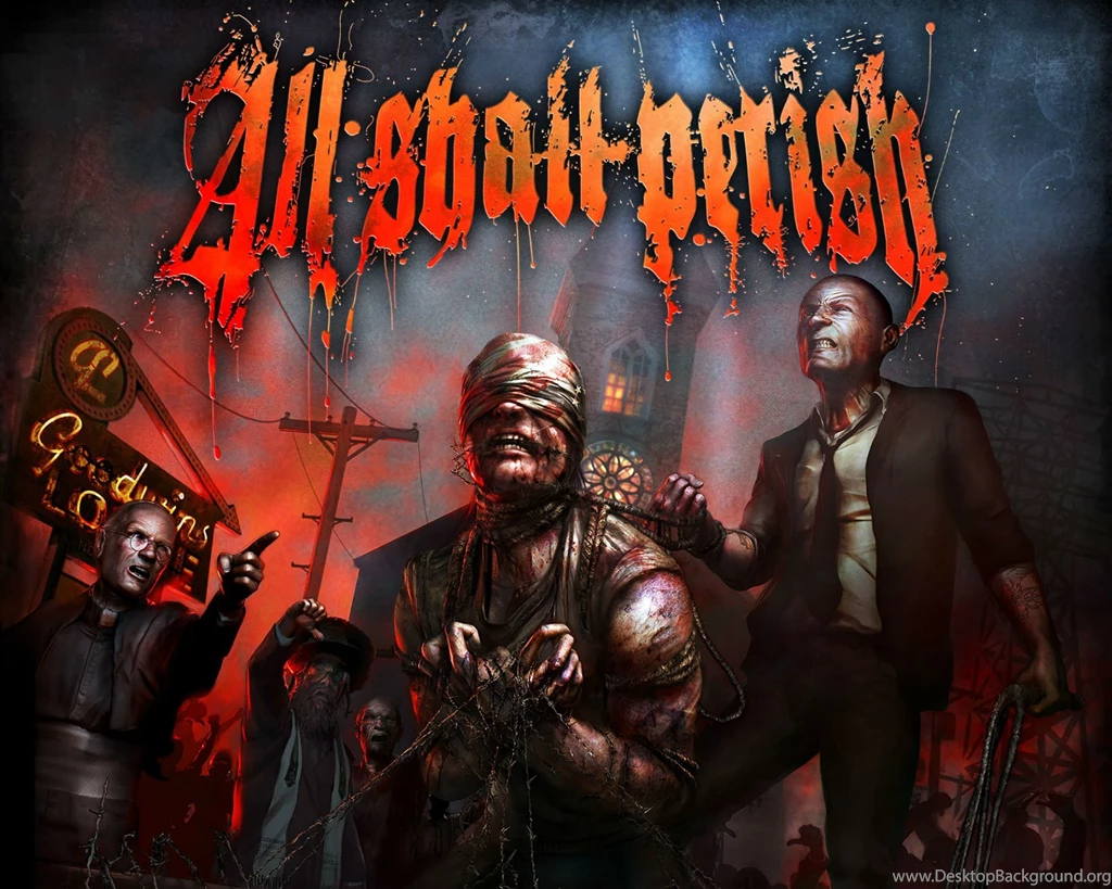 ALL SHALL PERISH Deathcore Heavy Metal 1asp Dark Evil Poster ...
