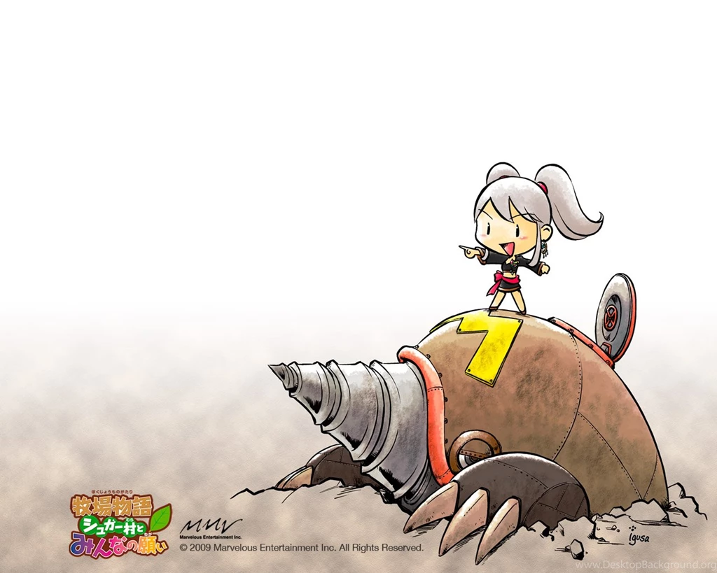 Harvest Moon Art Resource — Official Hero Of Leaf Valley Wallpaper.