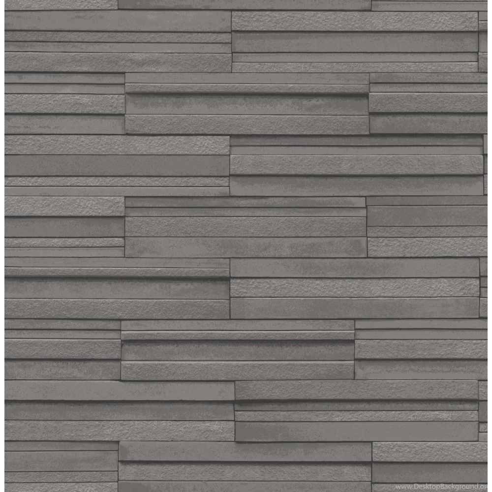 Fine Decor Ceramica Slate Tile Washable Wallpapers Charcoal ...