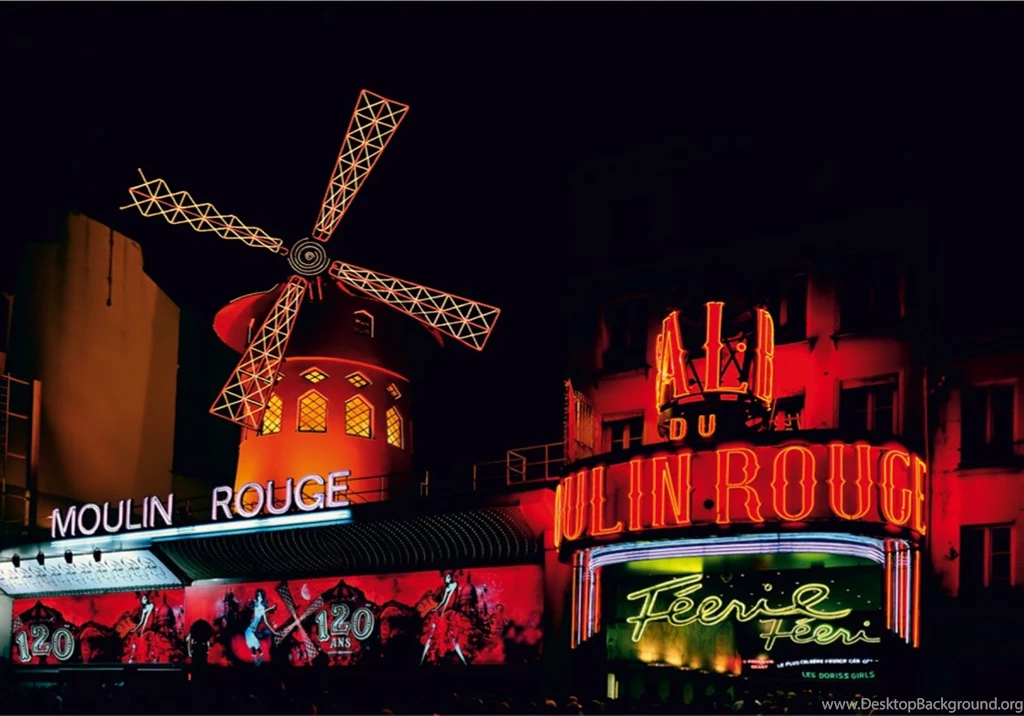 Wall Mural Wallpapers Paris Moulin Rouge France Montmartre Photo ...